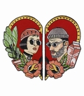 LEON AND MATHILDA FAN ART TWO STICK-ON PATCH SET BY LA BARBUDA